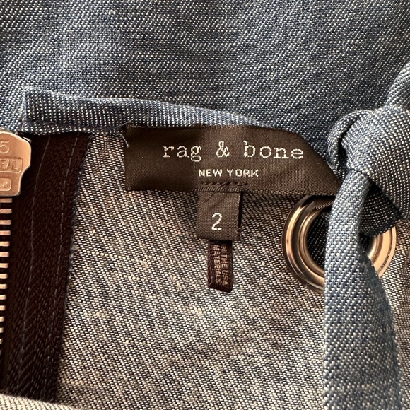 NWOT Rag & Bone Suffolk Mini Denim Dress - Picture 7 of 9